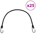 Bungee cords with reflective strips and hooks, 25 pieces, 59 cm