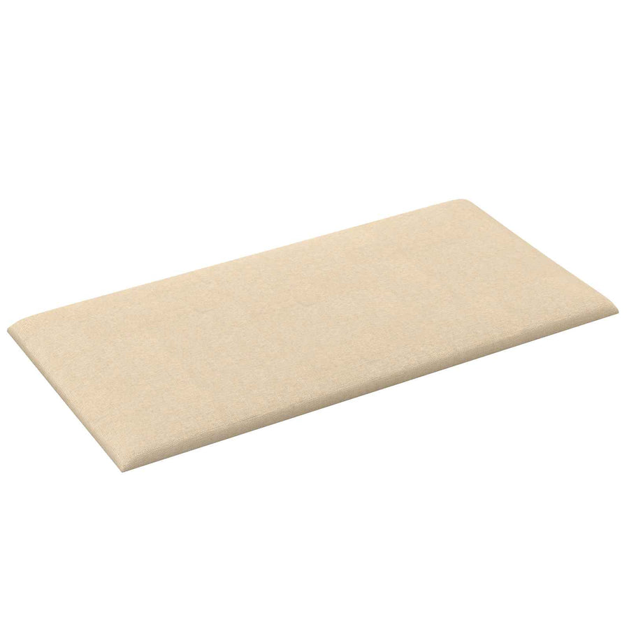 Wandhoofdbord 12 pcs Crème 30 x 15 cm Stof