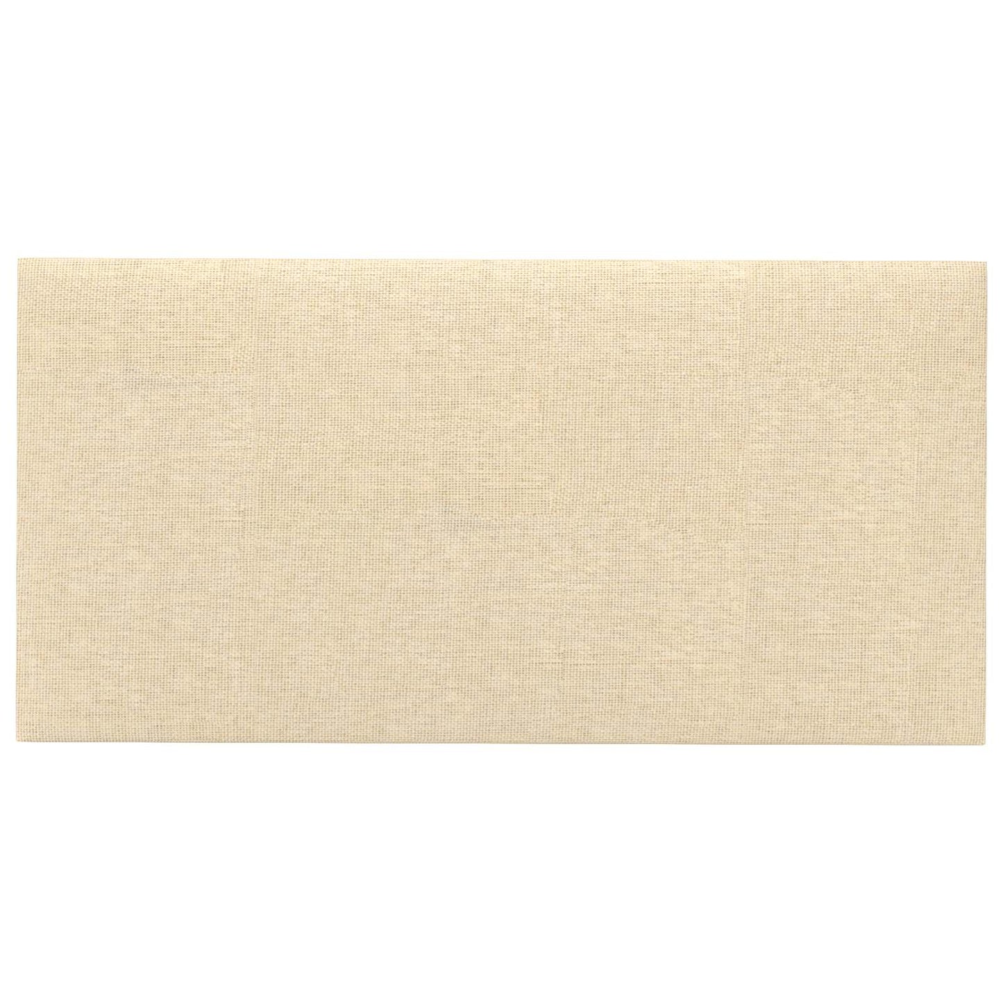 Wandhoofdbord 12 pcs Crème 30 x 15 cm Stof