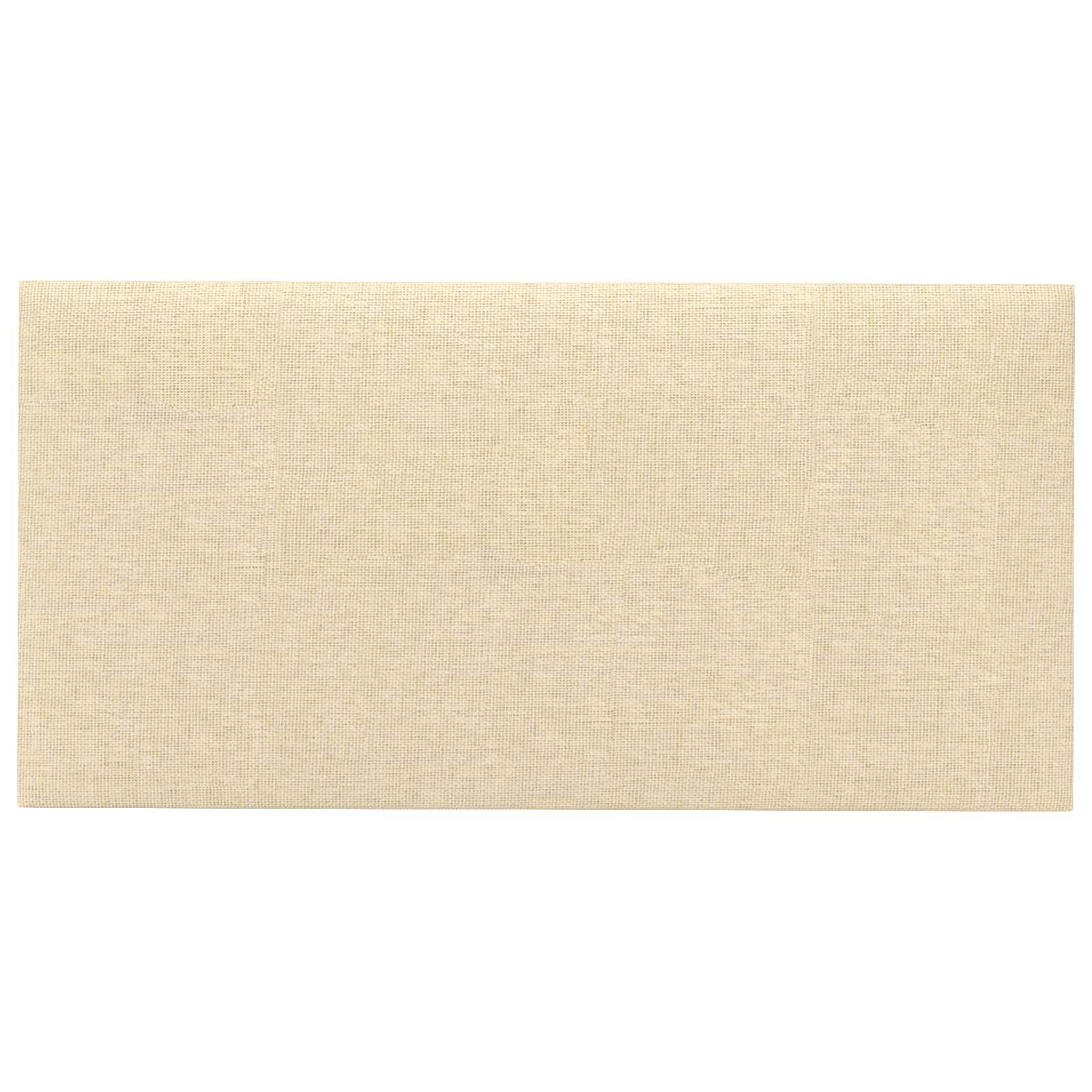Wandhoofdbord 12 pcs Crème 30 x 15 cm Stof