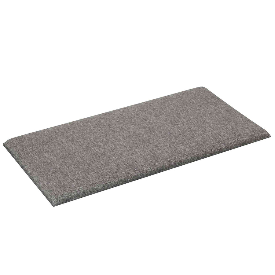 Wandhoofdbord 12 pcs Lichtgrijs 30 x 15 cm Stof