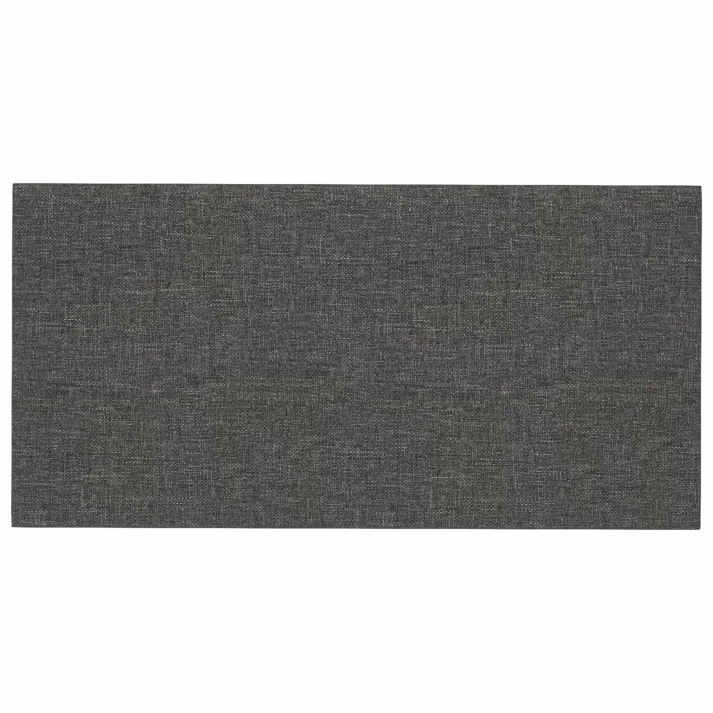 Wandhoofdbord 12 pcs Donkergrijs 30 x 15 cm Stof