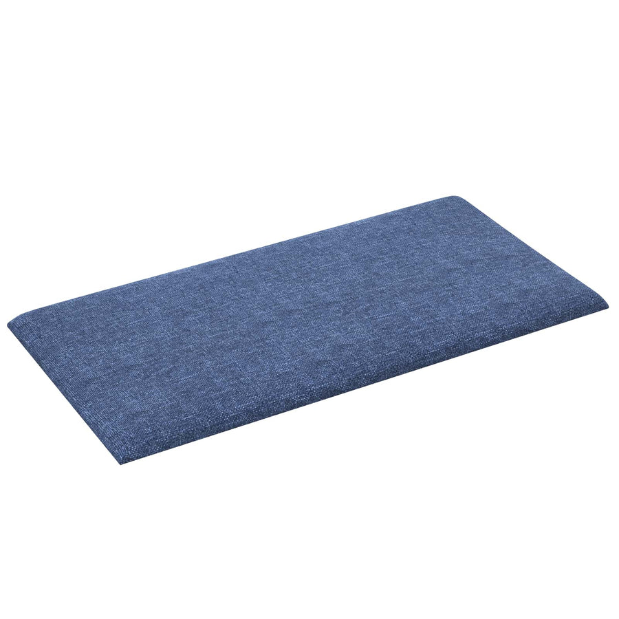 Wandhoofdbord 12 pcs Blauw 30 x 15 cm Stof