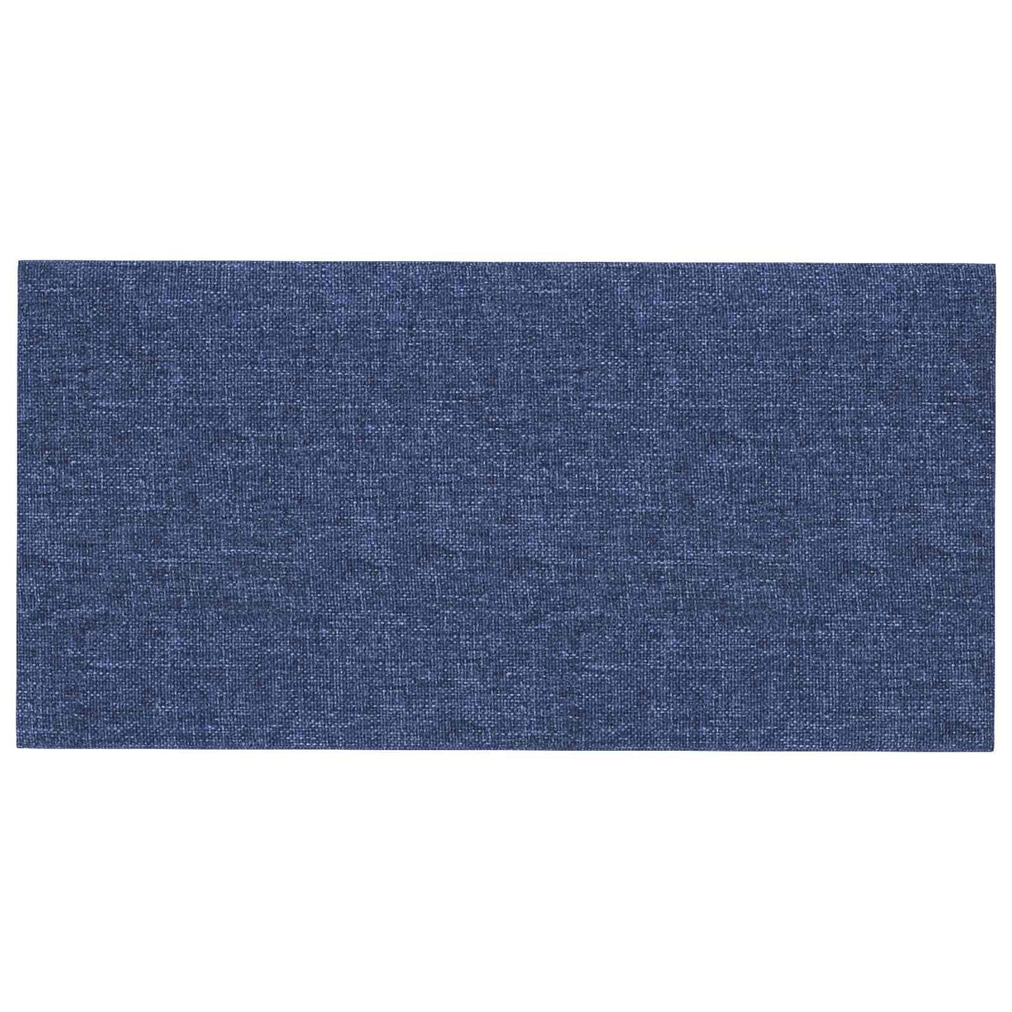 Wandhoofdbord 12 pcs Blauw 30 x 15 cm Stof