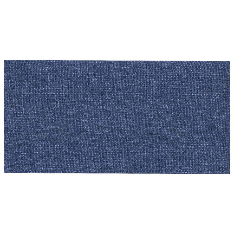 Wandhoofdbord 12 pcs Blauw 30 x 15 cm Stof
