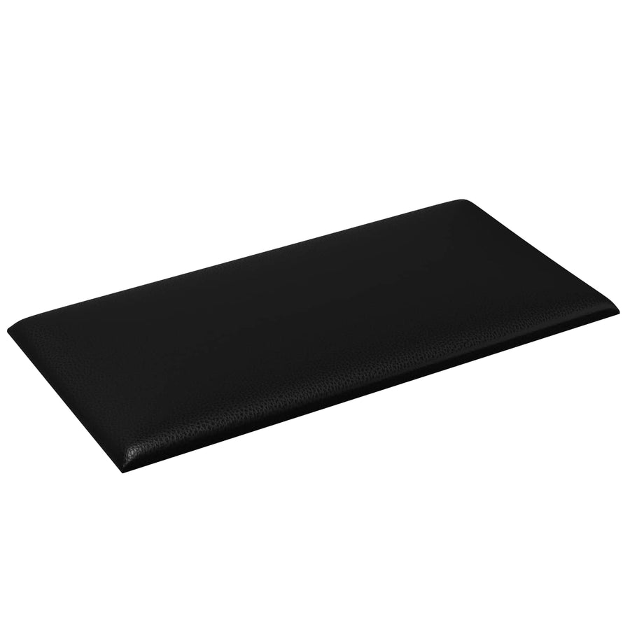 Wandhoofdbord 12 pcs Zwart 30 x 15 cm Stof