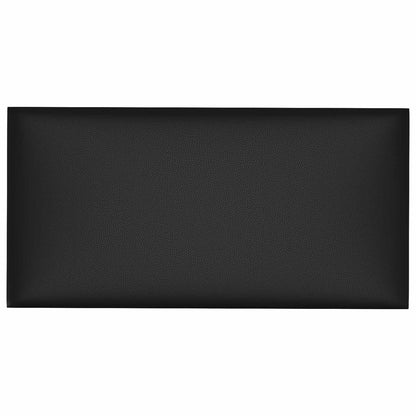 Wandhoofdbord 12 pcs Zwart 30 x 15 cm Stof