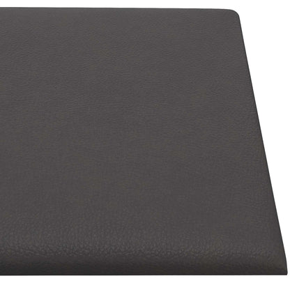 Wandhoofdbord 12 pcs Grijs 30 x 15 cm Stof