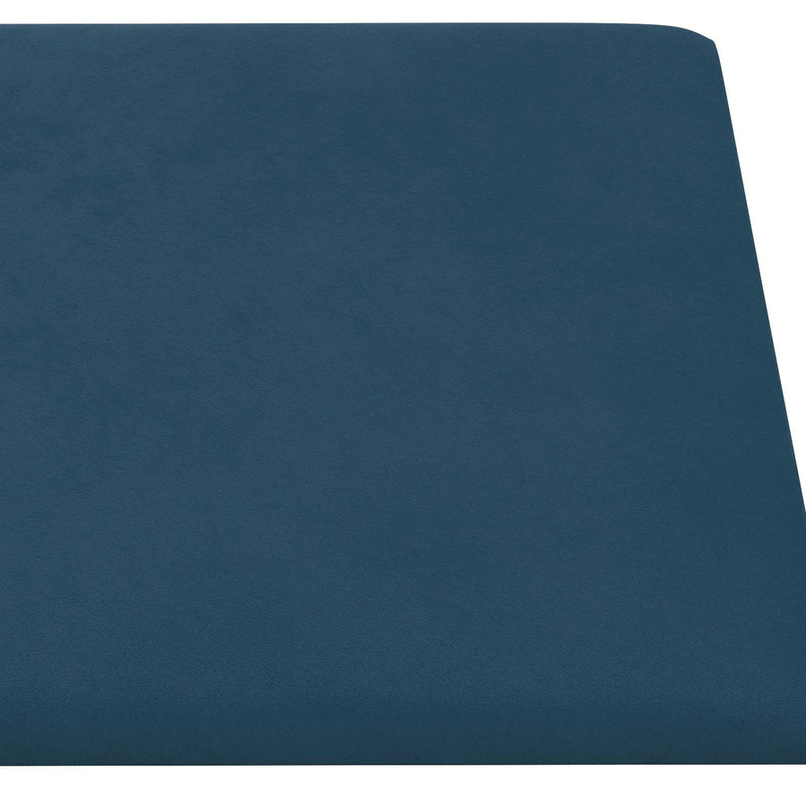 Wandhoofdbord 12 pcs Blauw 30 x 15 cm Fluweel