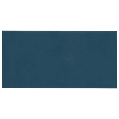 Wandhoofdbord 12 pcs Blauw 30 x 15 cm Fluweel