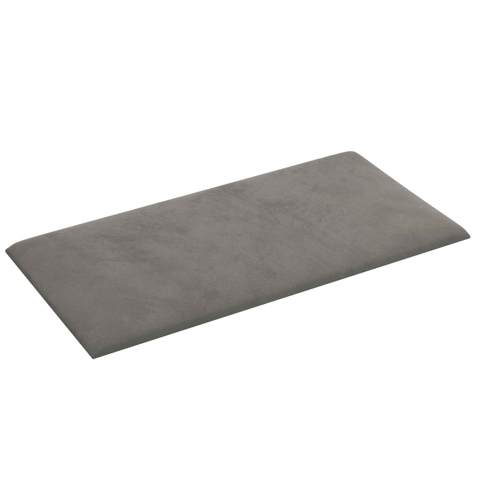 Wandhoofdbord 12 pcs Lichtgrijs 30 x 15 cm Fluweel