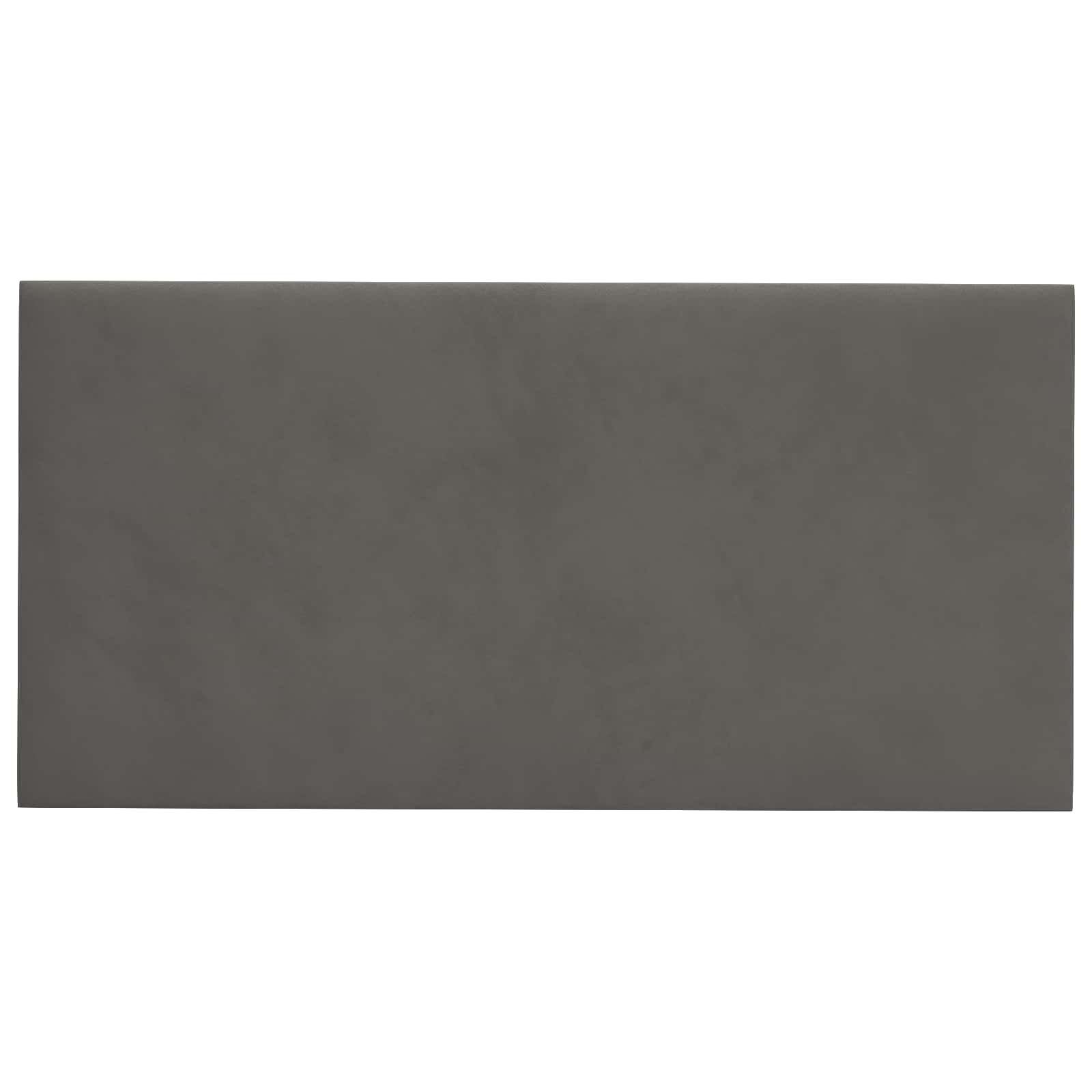 Wandhoofdbord 12 pcs Donkergrijs 30 x 15 cm Fluweel