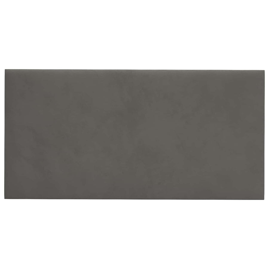 Wandhoofdbord 12 pcs Donkergrijs 30 x 15 cm Fluweel