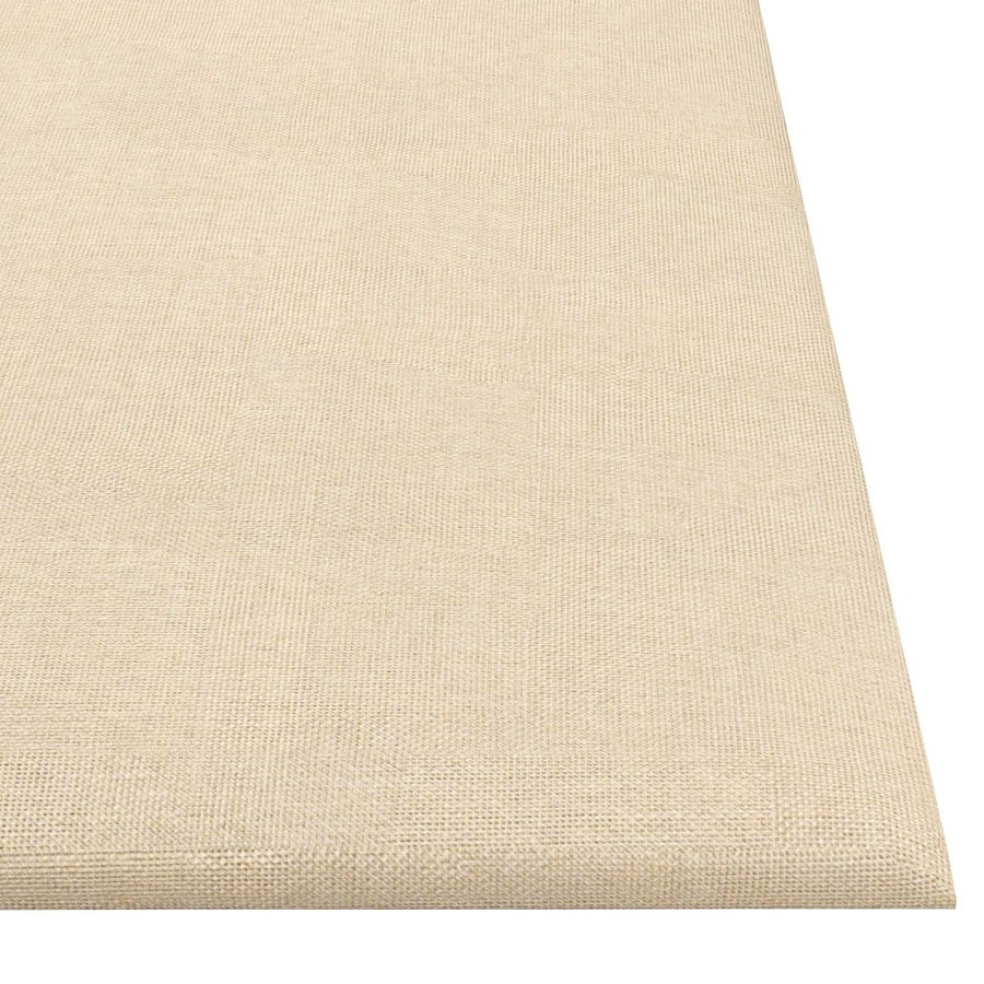 Wandhoofdbord 12 pcs Crème 30 x 30 cm Stof