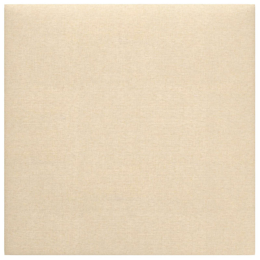 Wandhoofdbord 12 pcs Crème 30 x 30 cm Stof