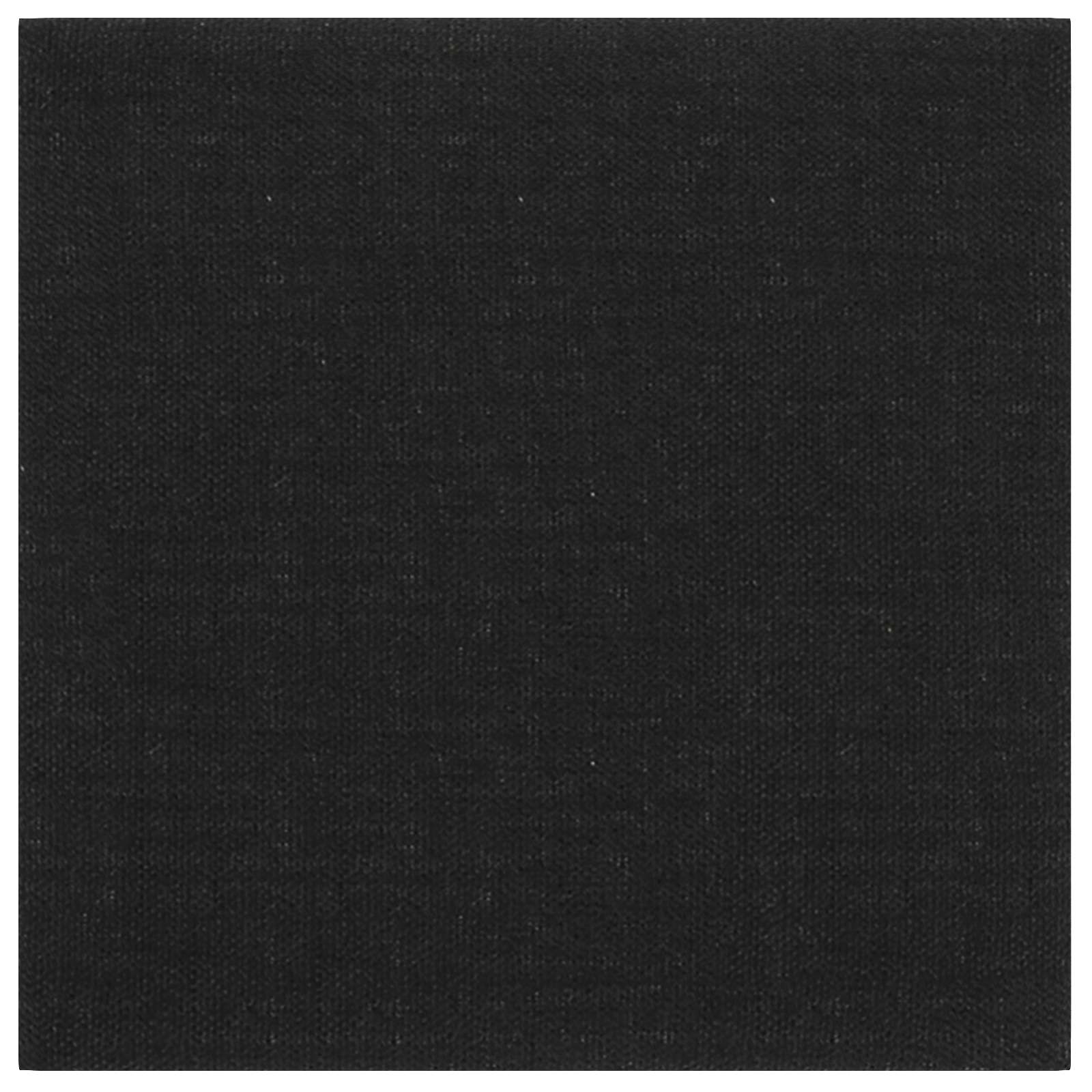 Wandhoofdbord 12 pcs Zwart 30 x 30 cm Stof