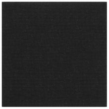 Wandhoofdbord 12 pcs Zwart 30 x 30 cm Stof
