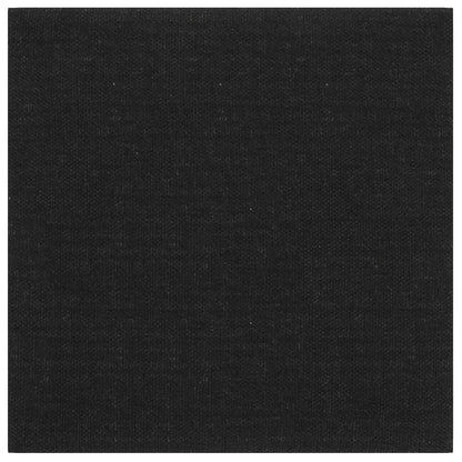Wandhoofdbord 12 pcs Zwart 30 x 30 cm Stof