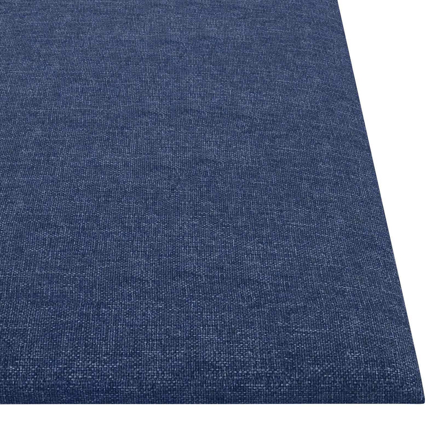 Wandhoofdbord 12 pcs Blauw 30 x 30 cm Stof