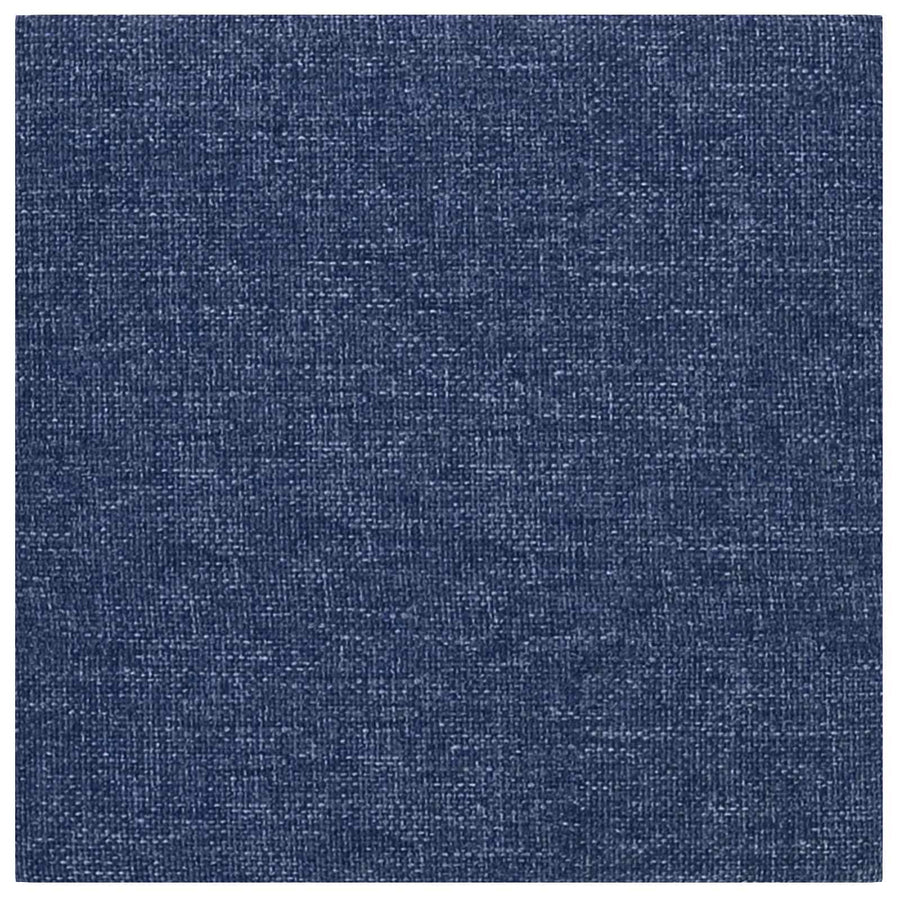 Wandhoofdbord 12 pcs Blauw 30 x 30 cm Stof
