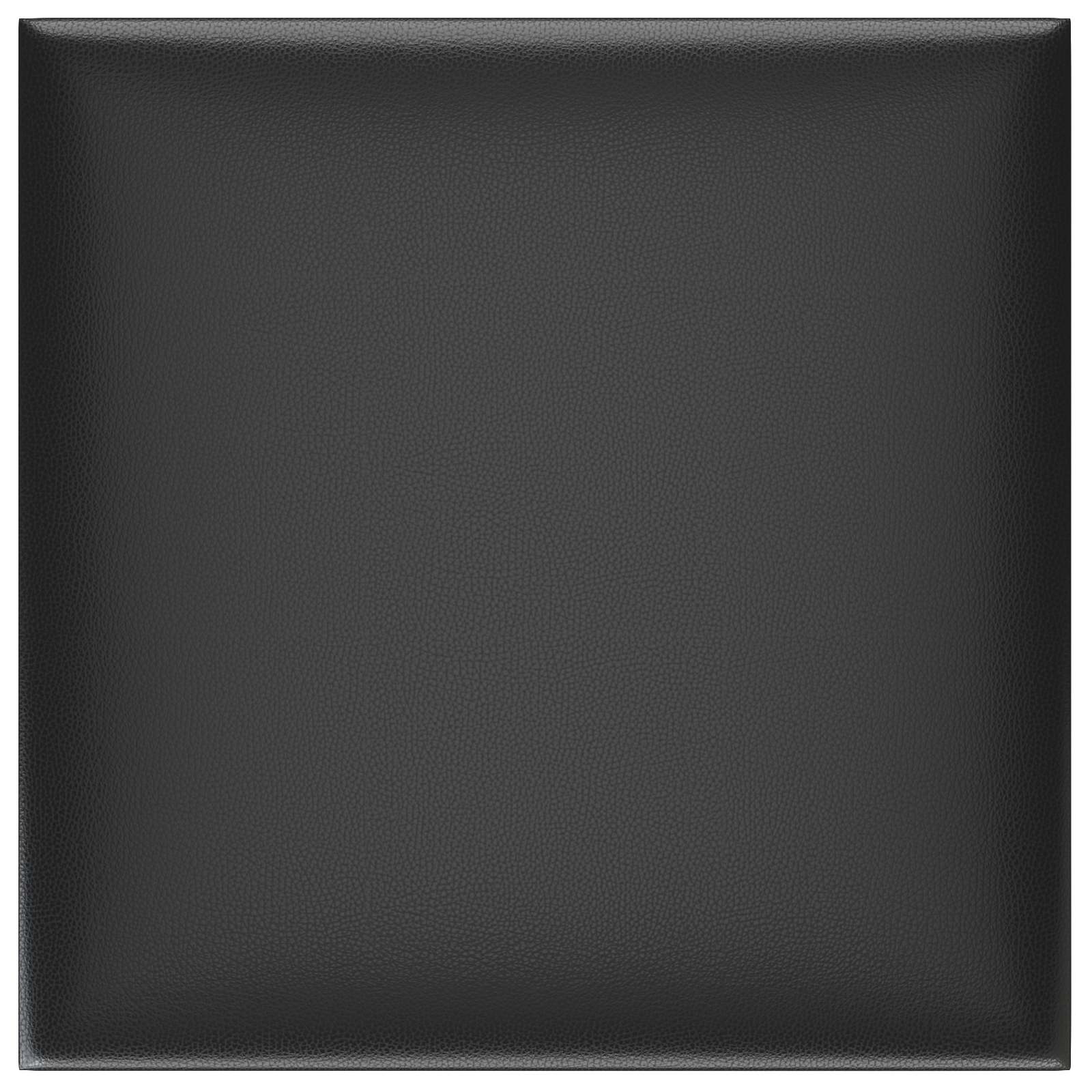 Wandhoofdbord 12 pcs Zwart 30 x 30 cm Stof