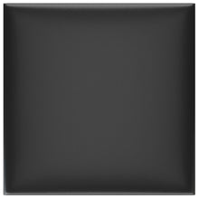 Wandhoofdbord 12 pcs Zwart 30 x 30 cm Stof