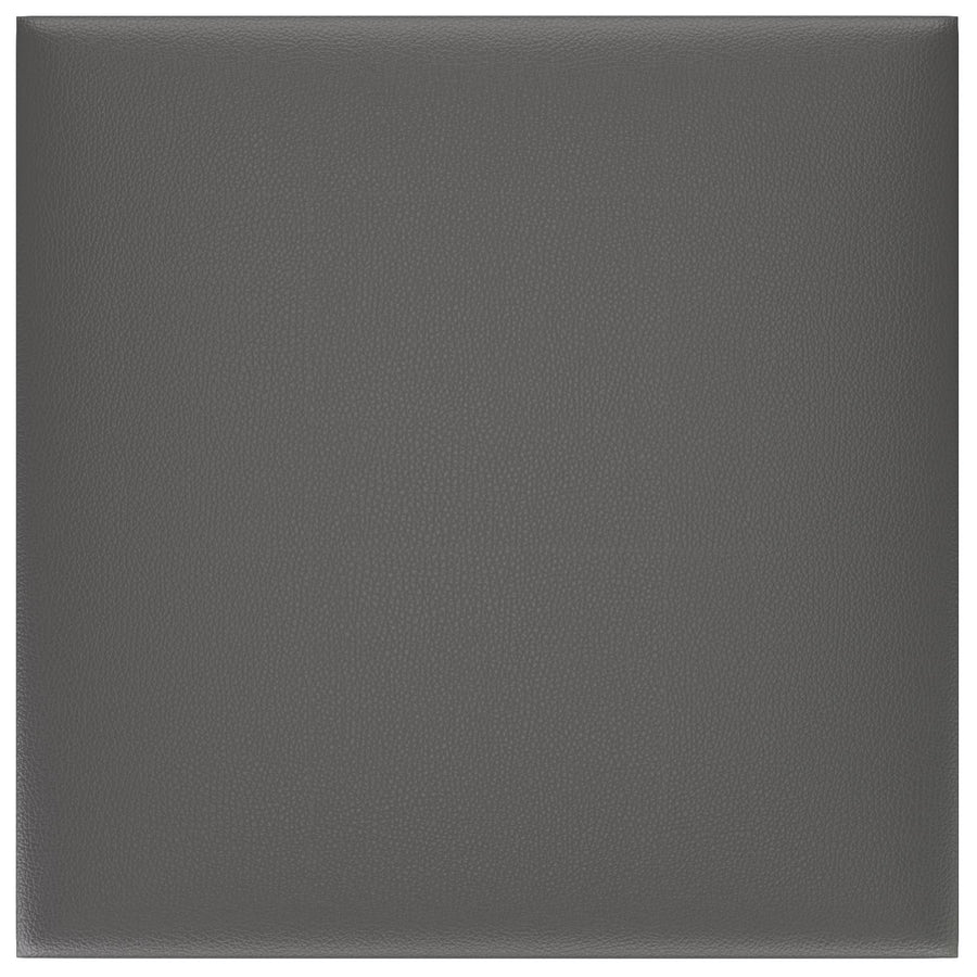 Wandhoofdbord 12 pcs Grijs 30 x 30 cm Stof