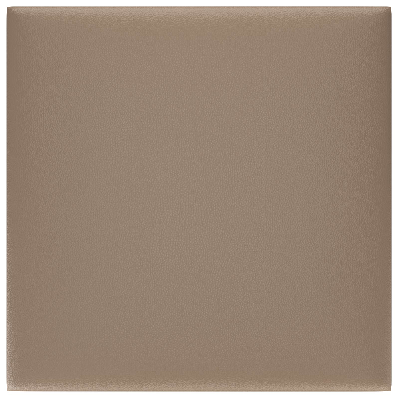 Wandhoofdbord 12 pcs Cappuccino 30 x 30 cm Stof