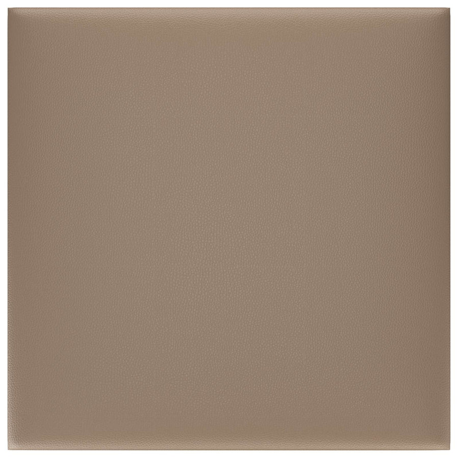 Wandhoofdbord 12 pcs Cappuccino 30 x 30 cm Stof