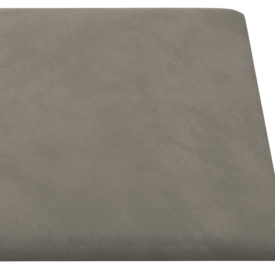 Wandhoofdbord 12 pcs Lichtgrijs 30 x 30 cm Fluweel