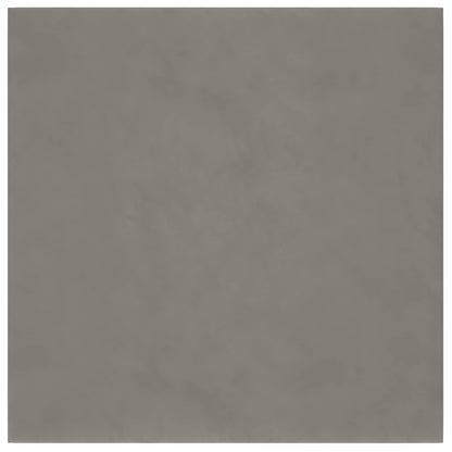 Wandhoofdbord 12 pcs Lichtgrijs 30 x 30 cm Fluweel