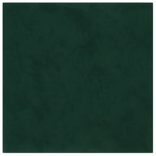 Wandhoofdbord 12 pcs Donkergroen 30 x 30 cm Fluweel