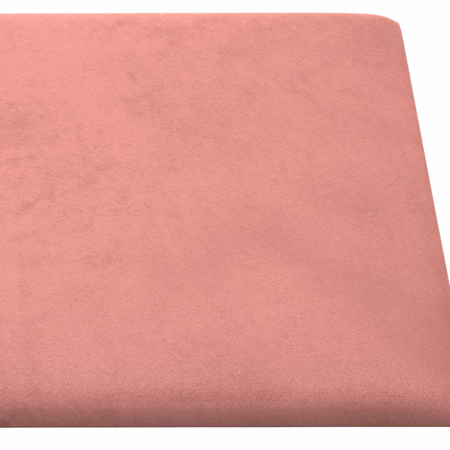 Wandhoofdbord 12 pcs Roze 30 x 30 cm Fluweel
