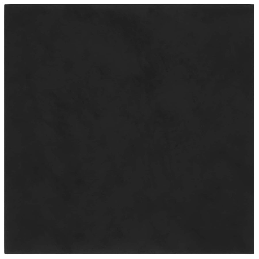 Wandhoofdbord 12 pcs Zwart 30 x 30 cm Fluweel