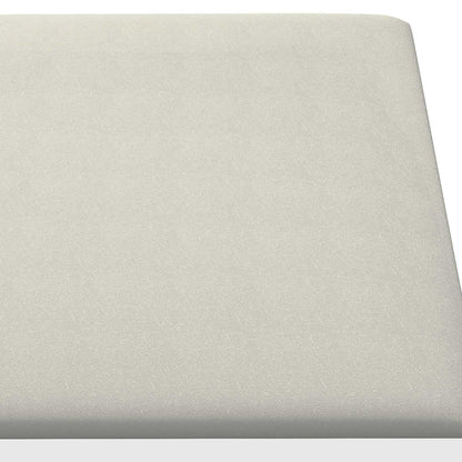 Wandhoofdbord 12 pcs Crème 30 x 30 cm Fluweel