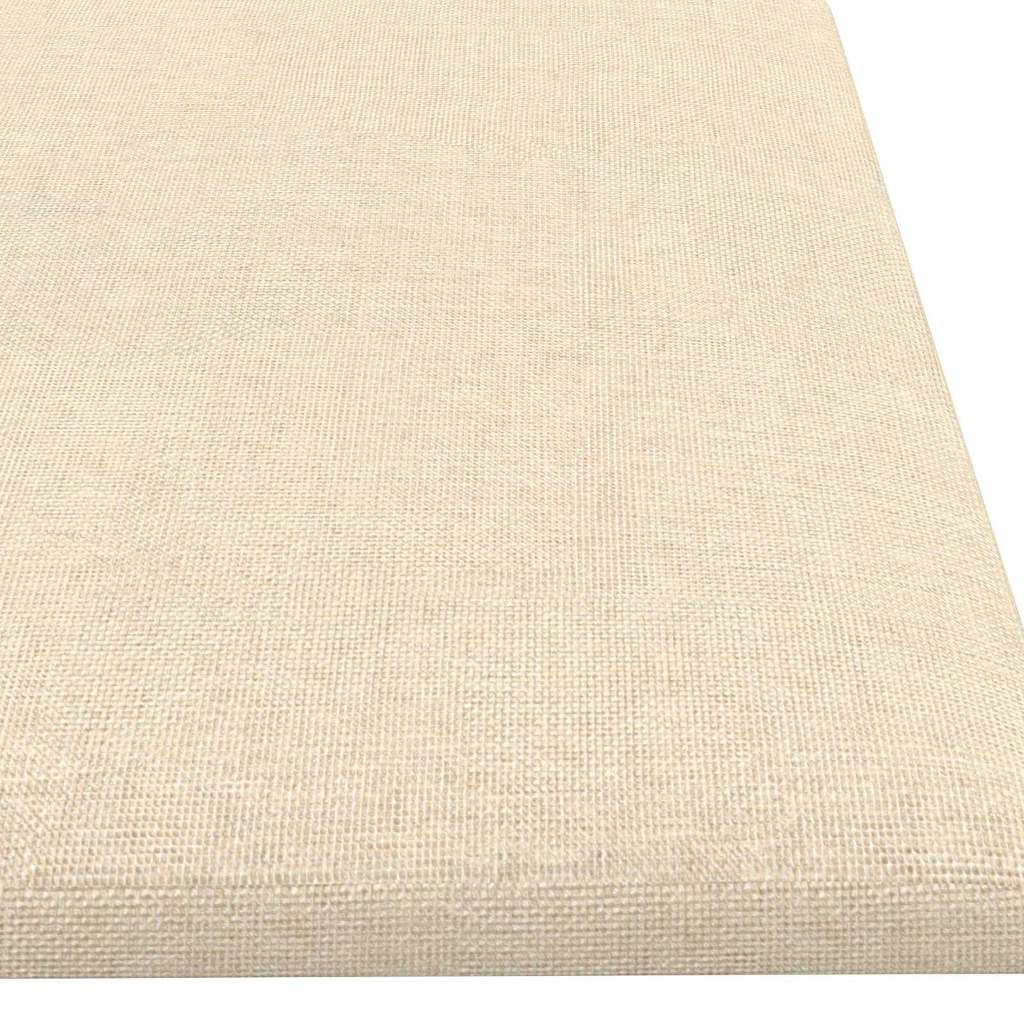 Wandhoofdbord 12 pcs Crème 60 x 15 cm Stof