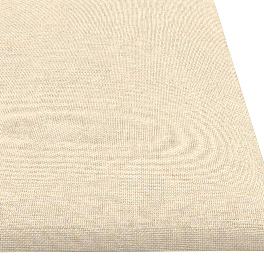 Wandhoofdbord 12 pcs Crème 60 x 15 cm Stof
