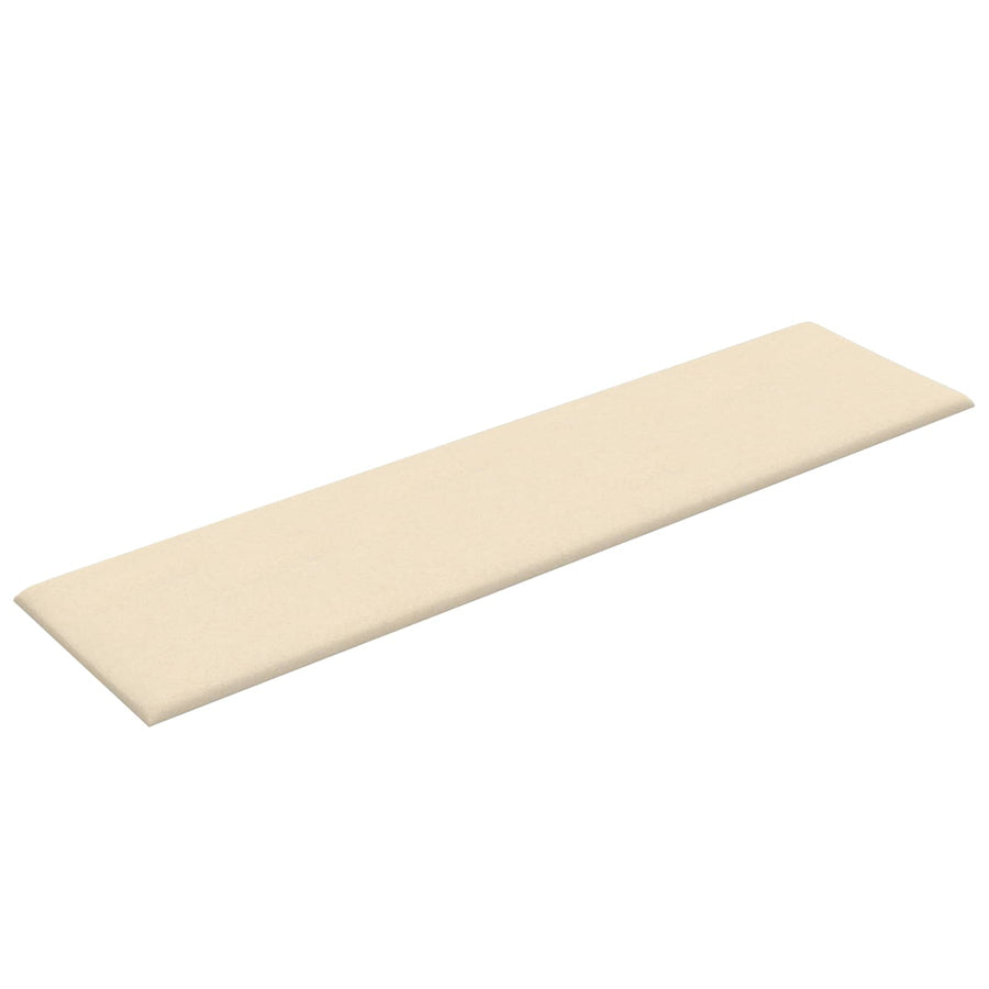 Wandhoofdbord 12 pcs Crème 60 x 15 cm Stof