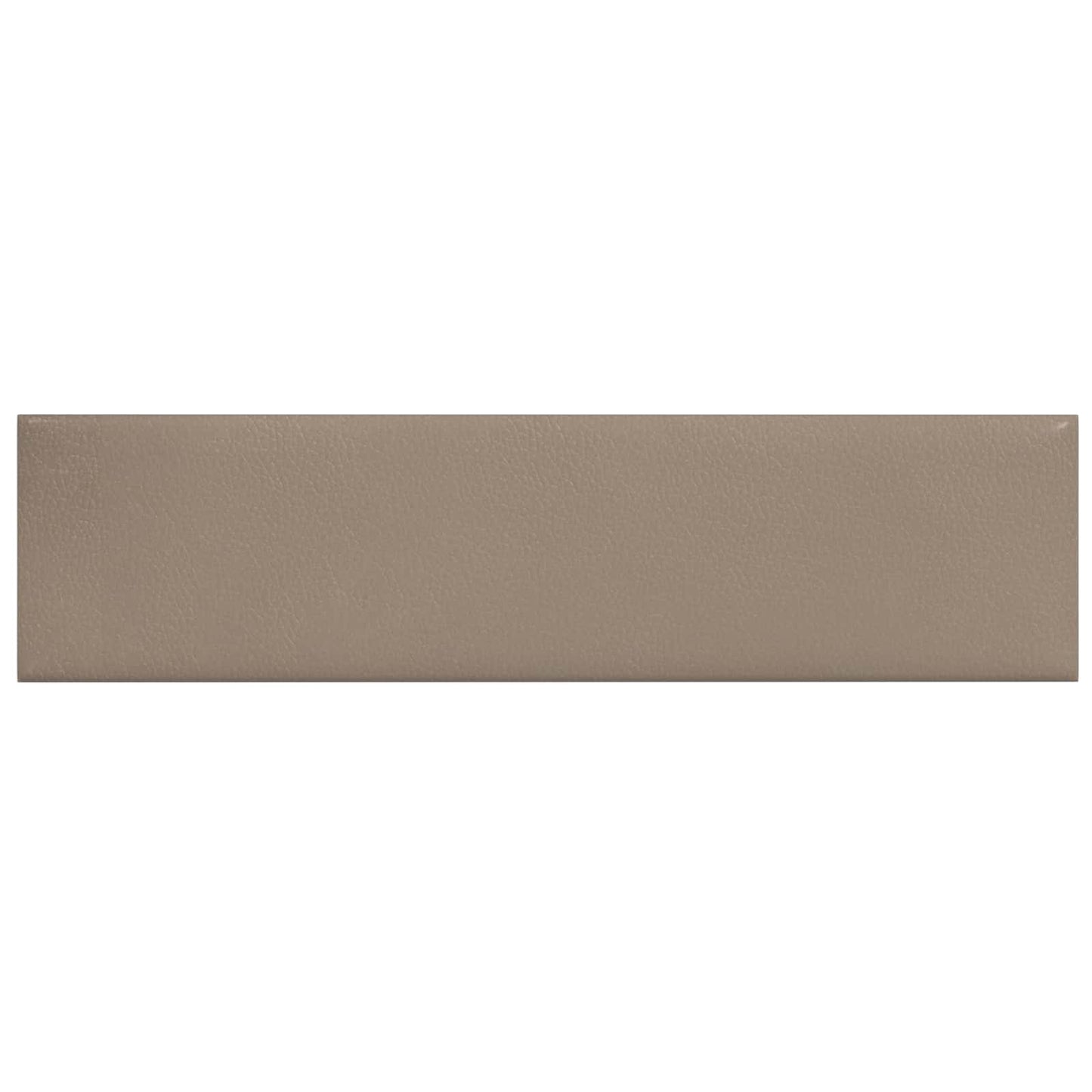 Wandhoofdbord 12 pcs Cappuccino 60 x 15 cm Stof