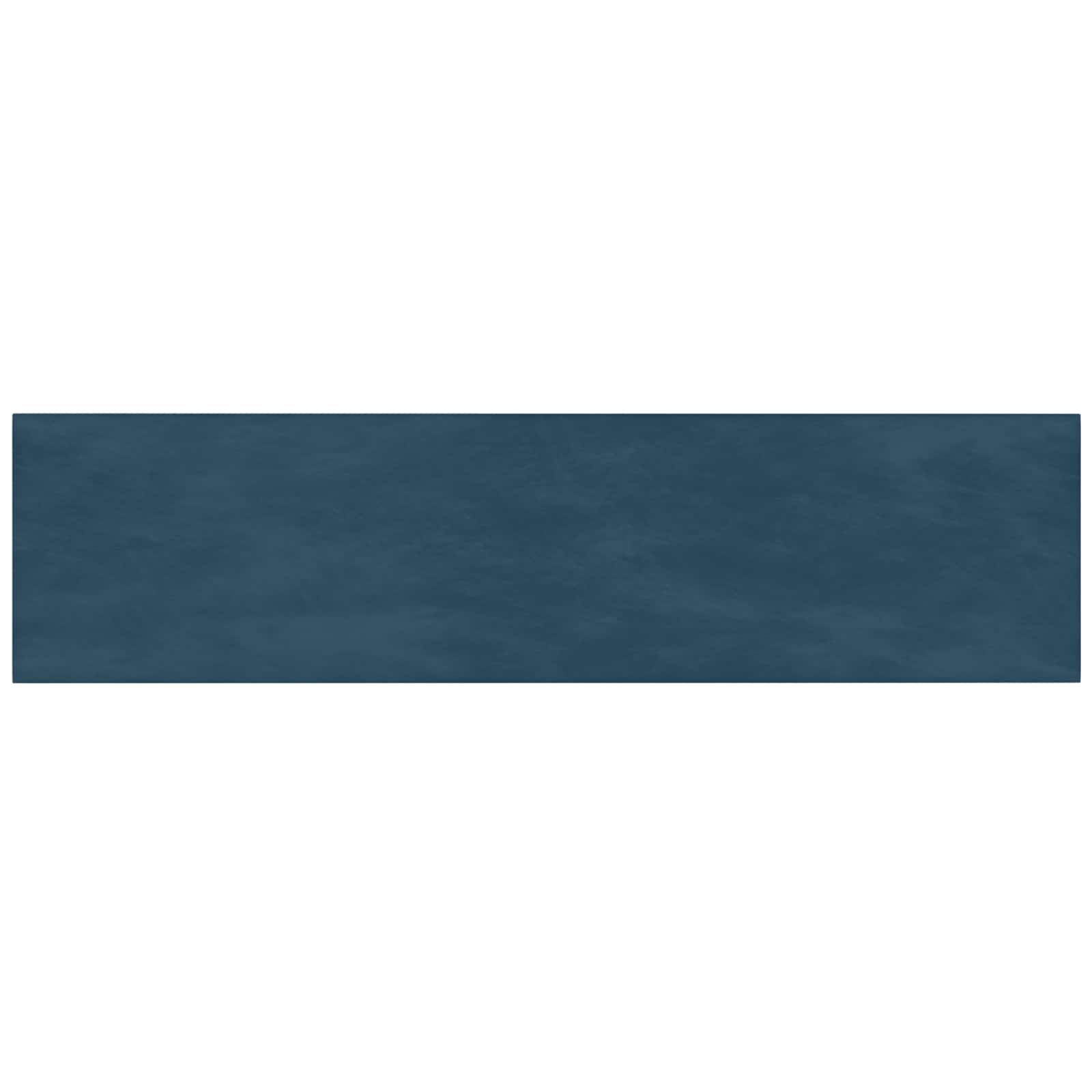 Wandhoofdbord 12 pcs Blauw 60 x 15 cm Fluweel