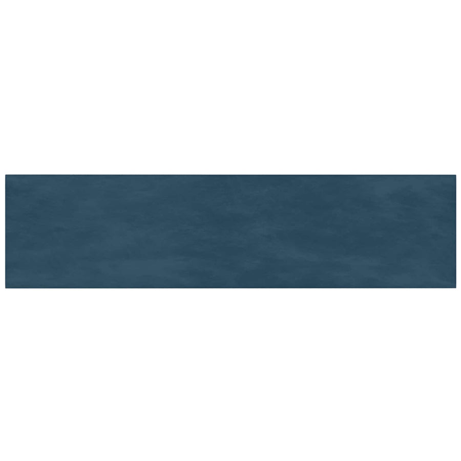 Wandhoofdbord 12 pcs Blauw 60 x 15 cm Fluweel