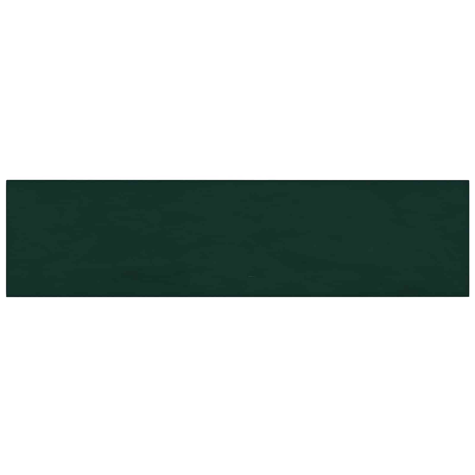 Wandhoofdbord 12 pcs Donkergroen 60 x 15 cm Fluweel