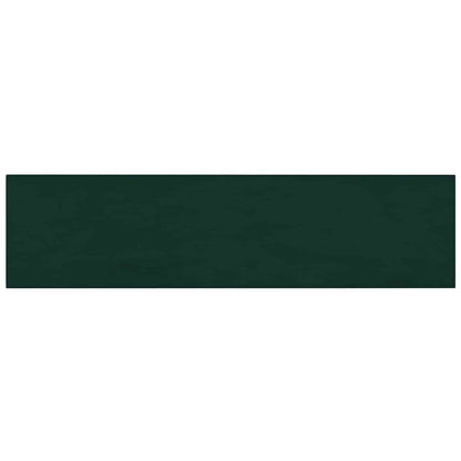 Wandhoofdbord 12 pcs Donkergroen 60 x 15 cm Fluweel