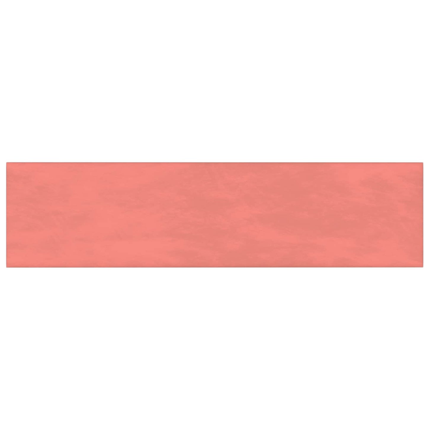 Wandhoofdbord 12 pcs Roze 60 x 15 cm Fluweel