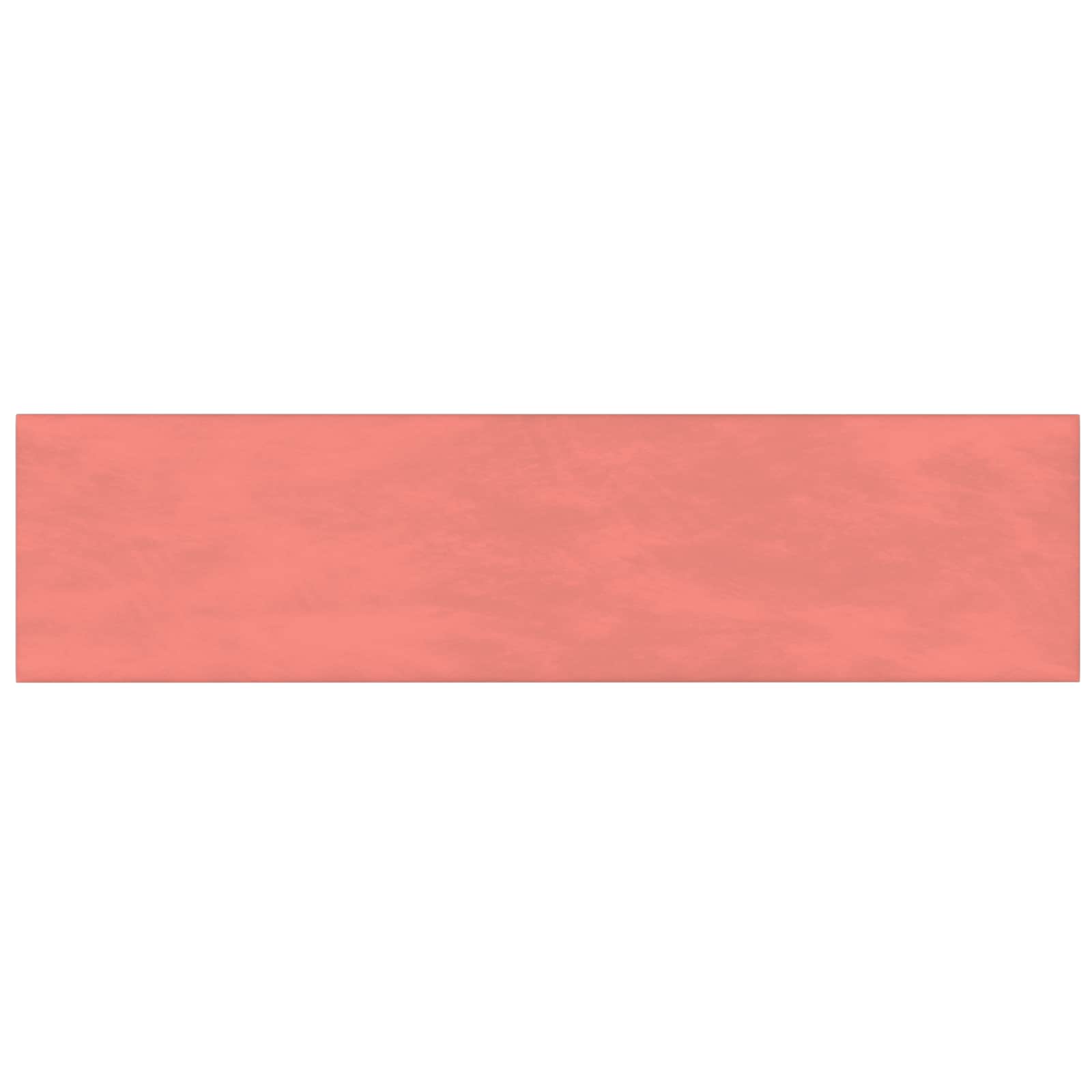 Wandhoofdbord 12 pcs Roze 60 x 15 cm Fluweel