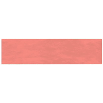 Wandhoofdbord 12 pcs Roze 60 x 15 cm Fluweel