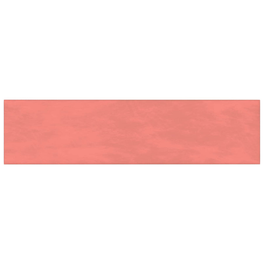 Wandhoofdbord 12 pcs Roze 60 x 15 cm Fluweel