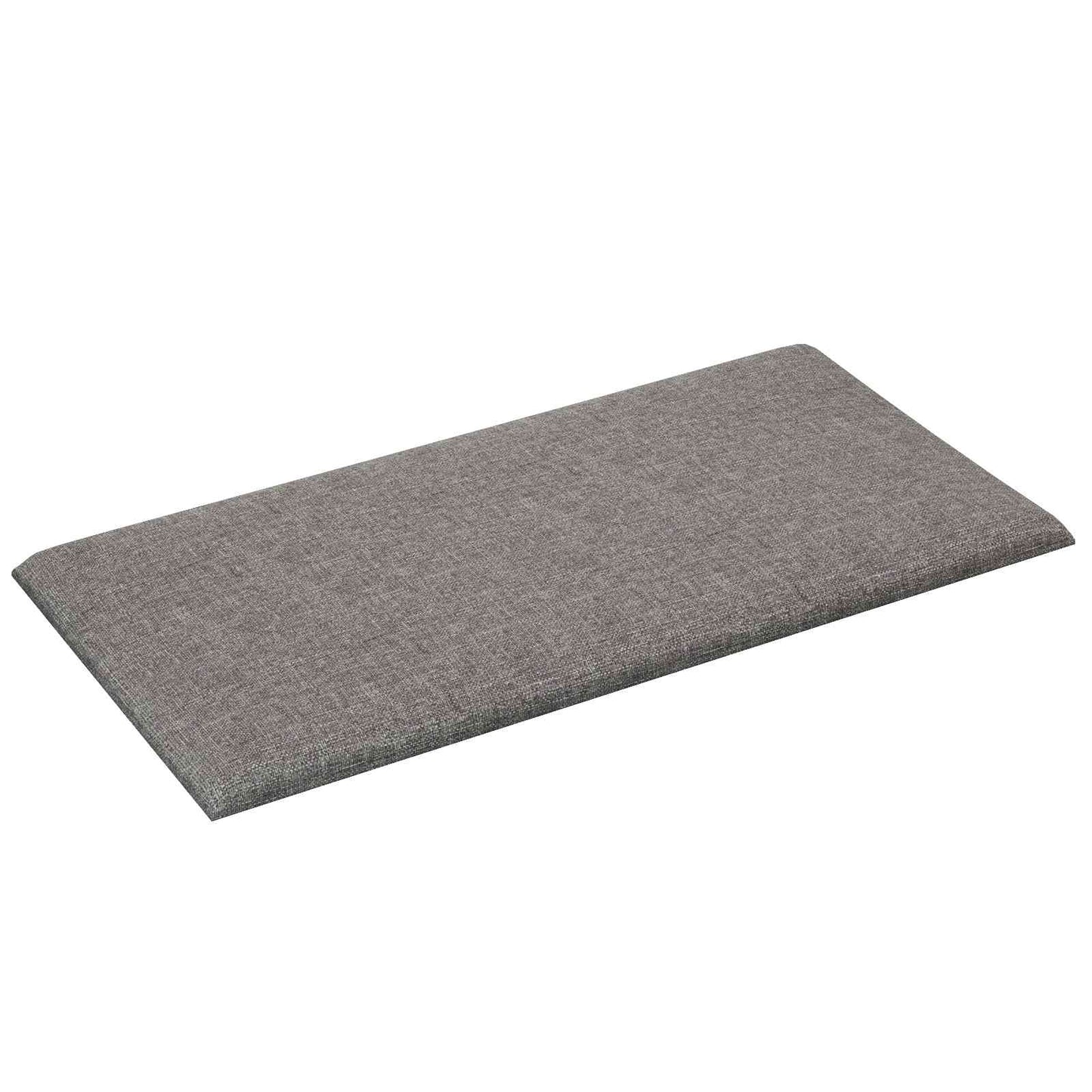 Wandhoofdbord 12 pcs Lichtgrijs 60 x 30 cm Stof