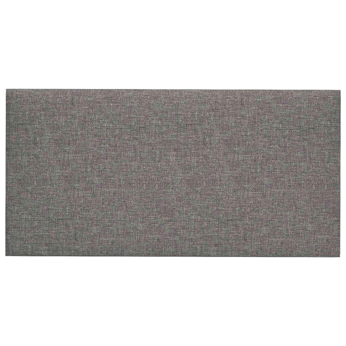 Wandhoofdbord 12 pcs Lichtgrijs 60 x 30 cm Stof