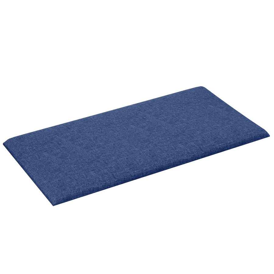 Wandhoofdbord 12 pcs Blauw 60 x 30 cm Stof